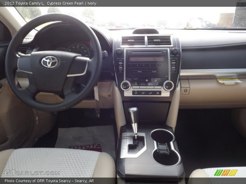 Cypress Green Pearl / Ivory 2012 Toyota Camry L
