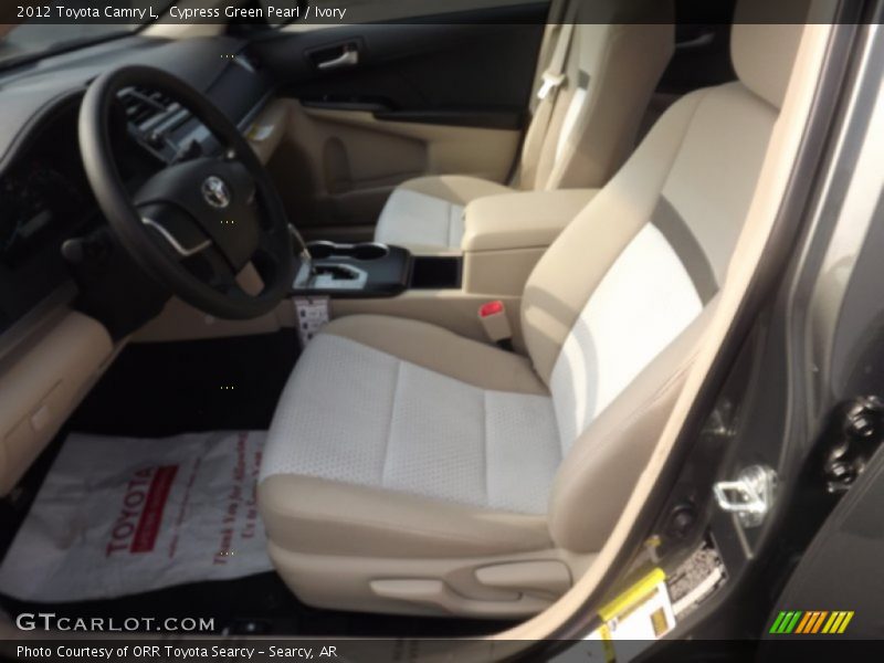 Cypress Green Pearl / Ivory 2012 Toyota Camry L