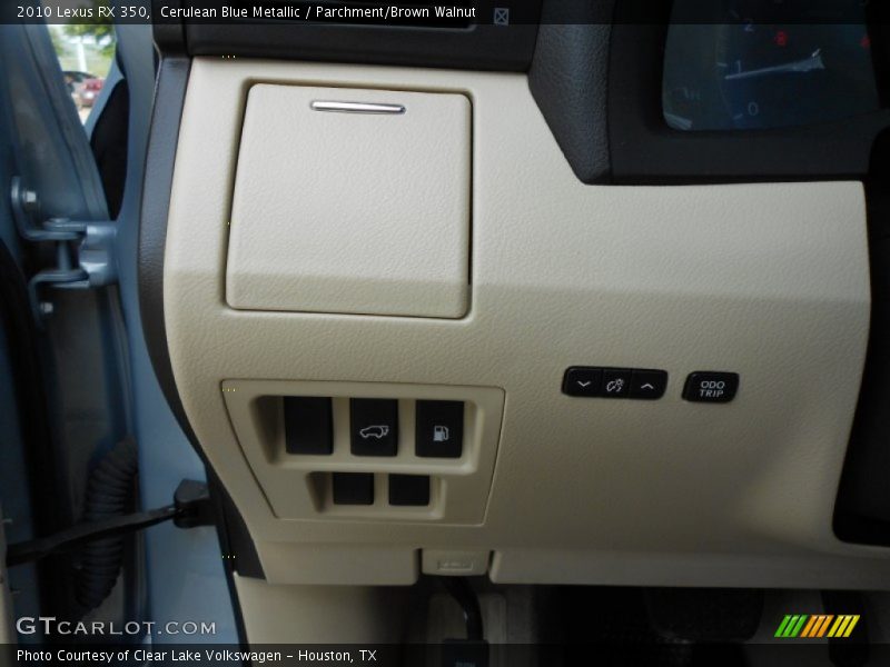 Cerulean Blue Metallic / Parchment/Brown Walnut 2010 Lexus RX 350