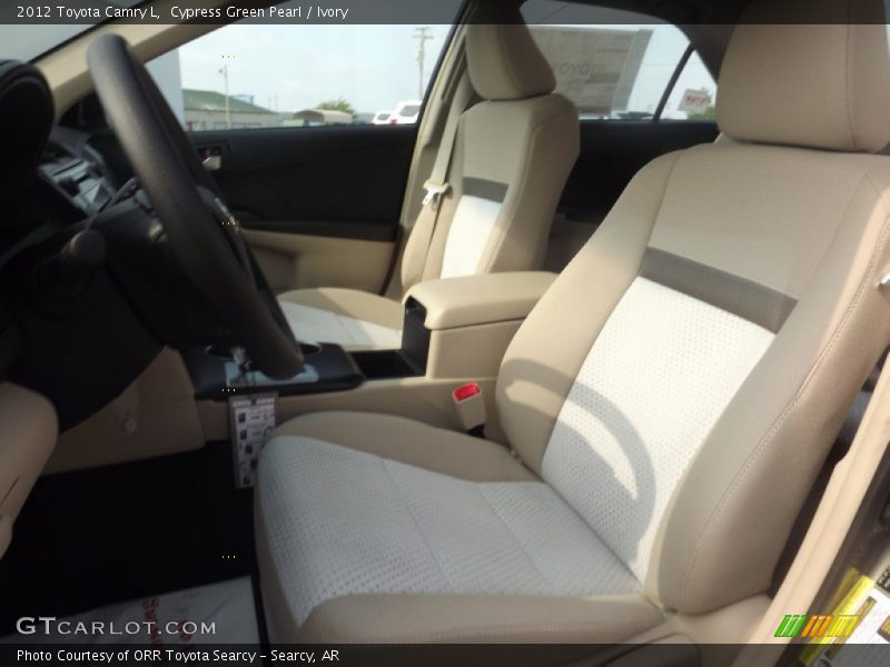 Cypress Green Pearl / Ivory 2012 Toyota Camry L