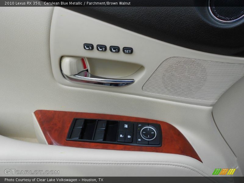 Cerulean Blue Metallic / Parchment/Brown Walnut 2010 Lexus RX 350