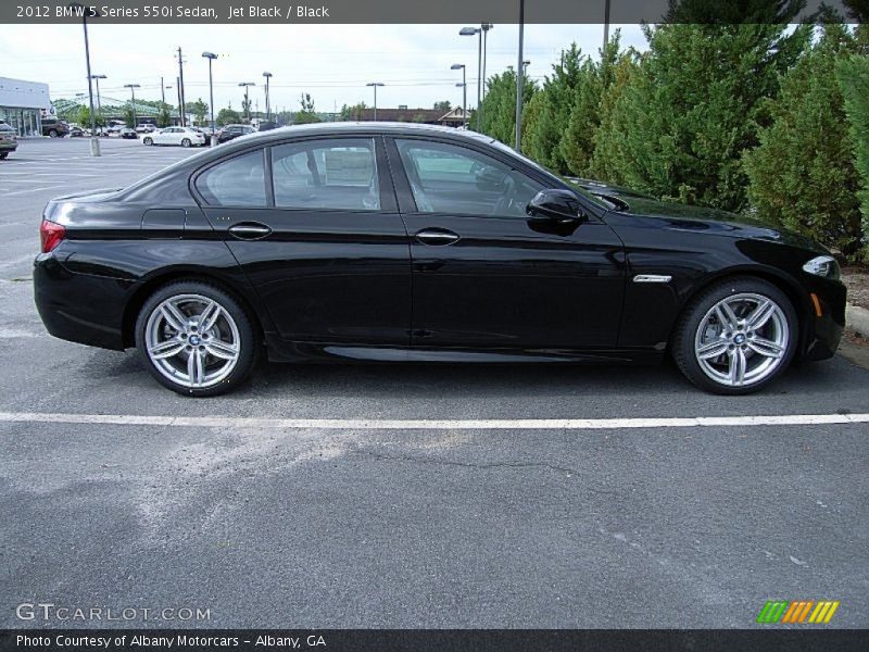 Jet Black / Black 2012 BMW 5 Series 550i Sedan