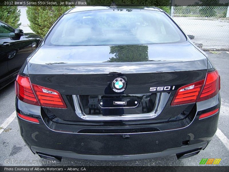 Jet Black / Black 2012 BMW 5 Series 550i Sedan