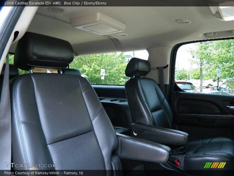 Blue Chip / Ebony/Ebony 2009 Cadillac Escalade ESV AWD