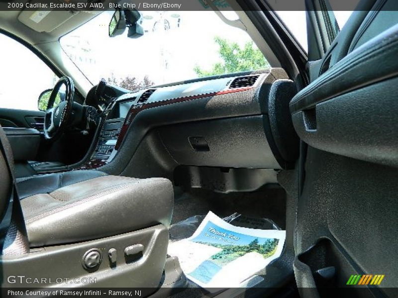 Blue Chip / Ebony/Ebony 2009 Cadillac Escalade ESV AWD