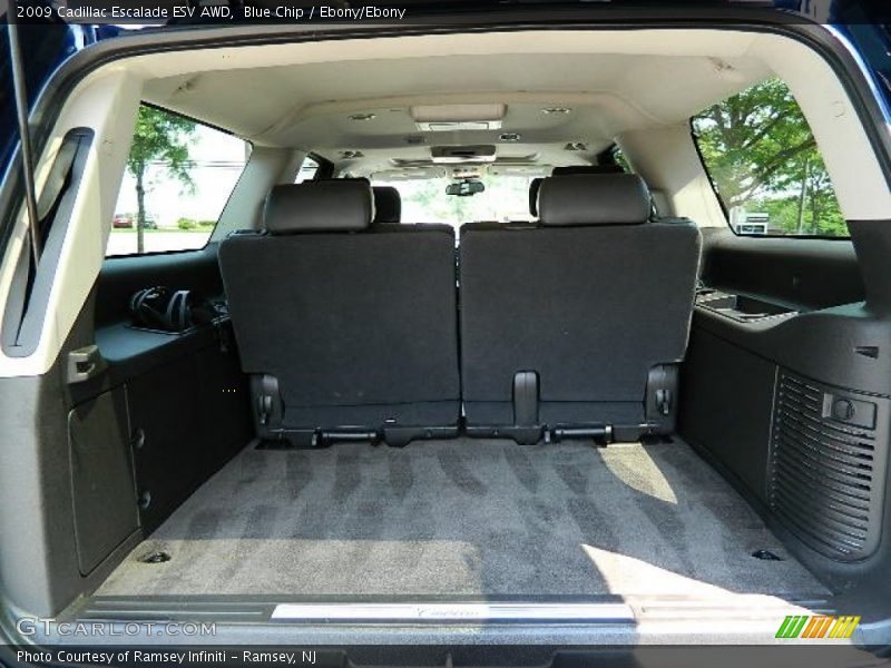 Blue Chip / Ebony/Ebony 2009 Cadillac Escalade ESV AWD