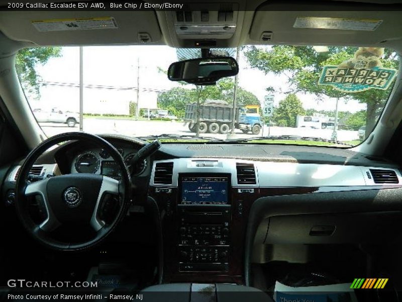 Blue Chip / Ebony/Ebony 2009 Cadillac Escalade ESV AWD