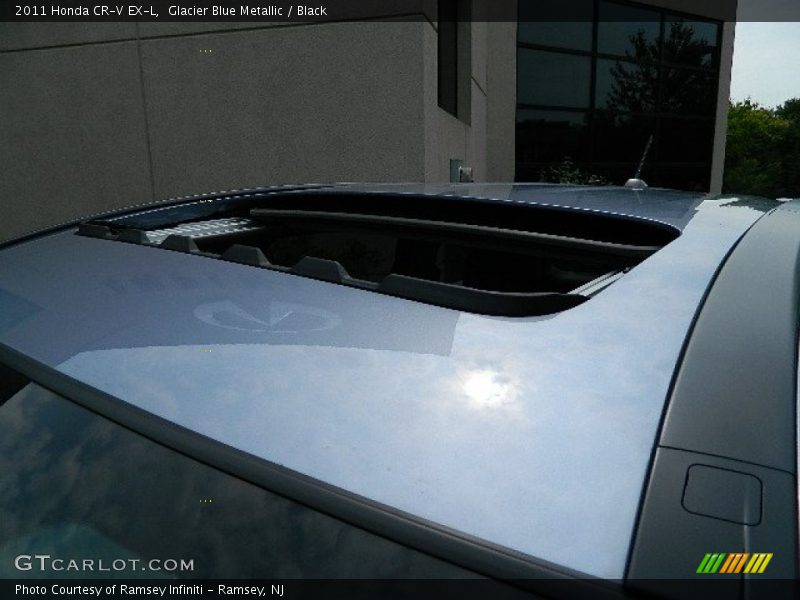 Glacier Blue Metallic / Black 2011 Honda CR-V EX-L