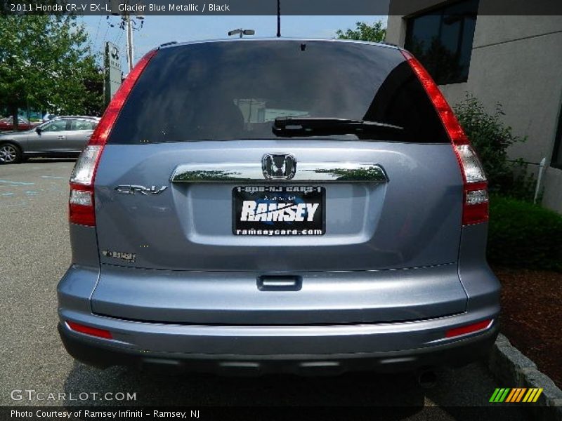 Glacier Blue Metallic / Black 2011 Honda CR-V EX-L