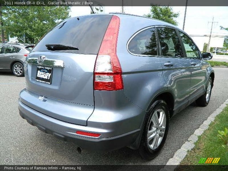 Glacier Blue Metallic / Black 2011 Honda CR-V EX-L
