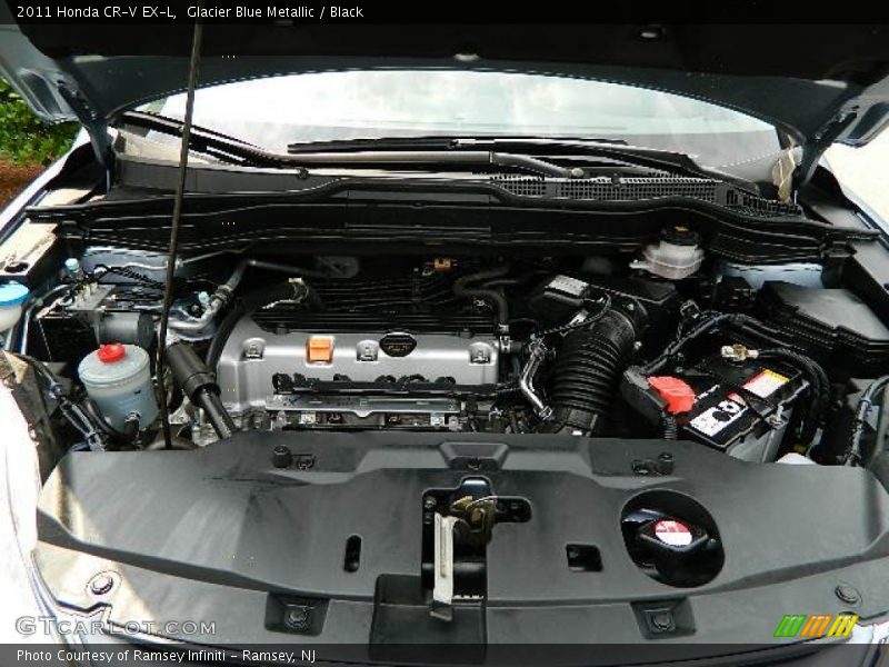 Glacier Blue Metallic / Black 2011 Honda CR-V EX-L