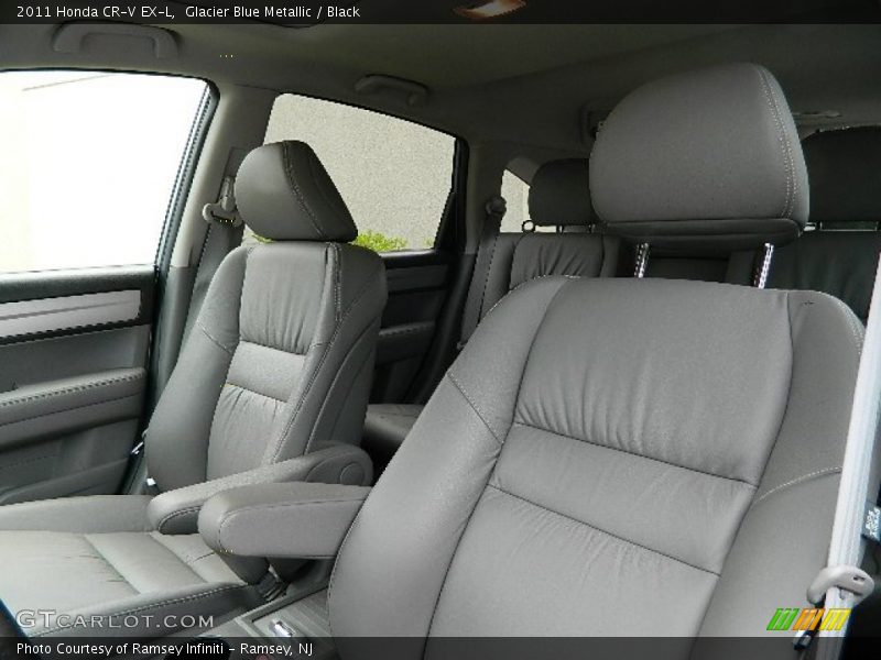 Glacier Blue Metallic / Black 2011 Honda CR-V EX-L
