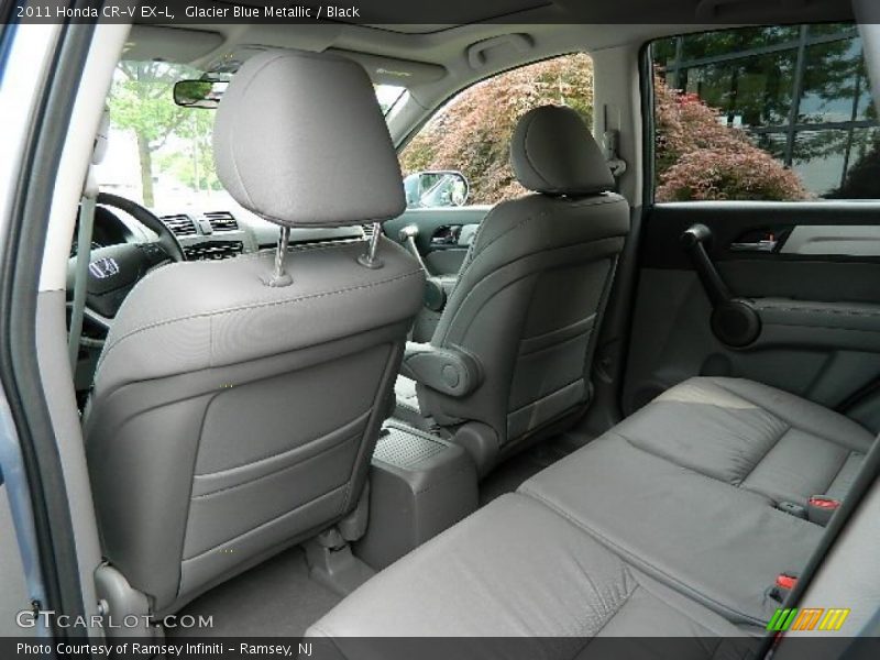 Glacier Blue Metallic / Black 2011 Honda CR-V EX-L