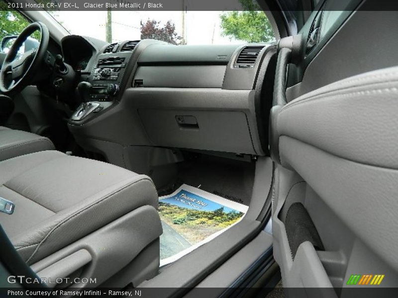 Glacier Blue Metallic / Black 2011 Honda CR-V EX-L