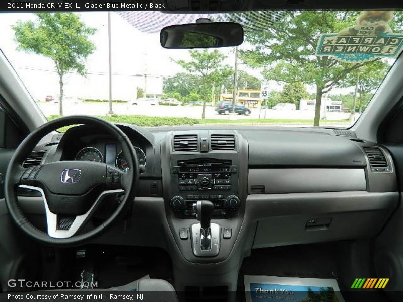 Glacier Blue Metallic / Black 2011 Honda CR-V EX-L