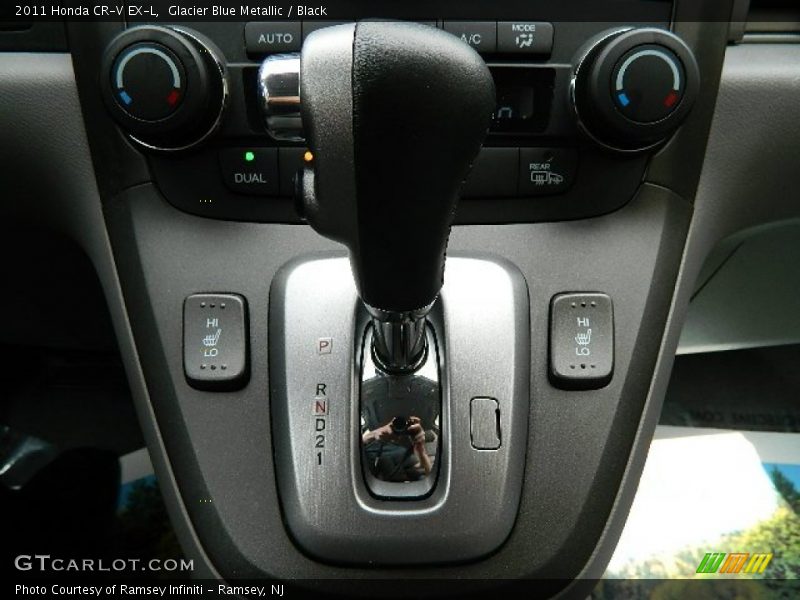Glacier Blue Metallic / Black 2011 Honda CR-V EX-L