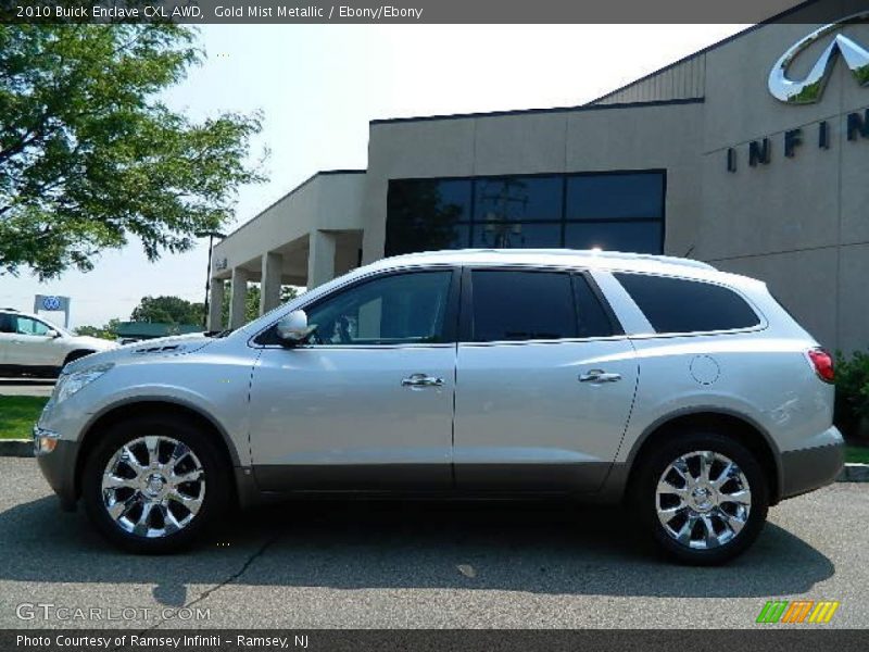 Gold Mist Metallic / Ebony/Ebony 2010 Buick Enclave CXL AWD