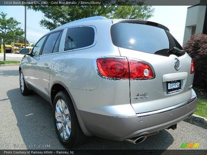 Gold Mist Metallic / Ebony/Ebony 2010 Buick Enclave CXL AWD