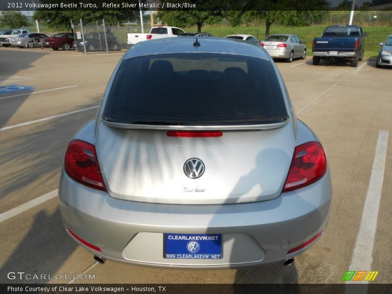 Reflex Silver Metallic / Black/Blue 2012 Volkswagen Beetle Turbo