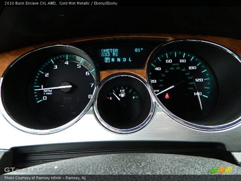 Gold Mist Metallic / Ebony/Ebony 2010 Buick Enclave CXL AWD