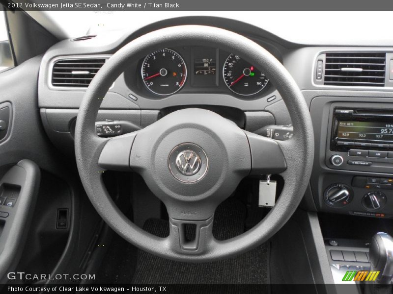 Candy White / Titan Black 2012 Volkswagen Jetta SE Sedan