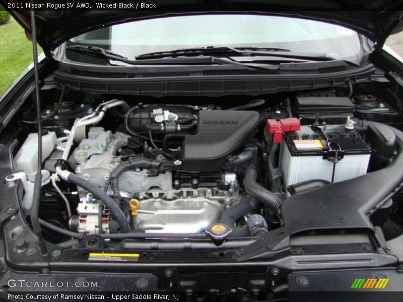 Wicked Black / Black 2011 Nissan Rogue SV AWD