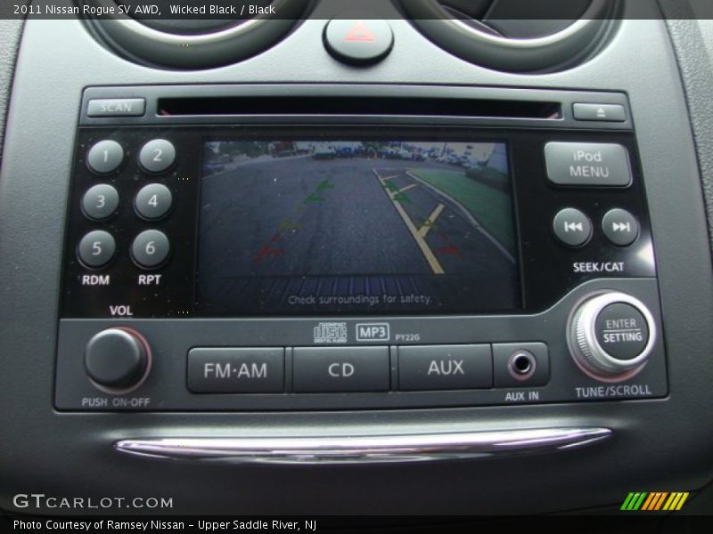 Wicked Black / Black 2011 Nissan Rogue SV AWD