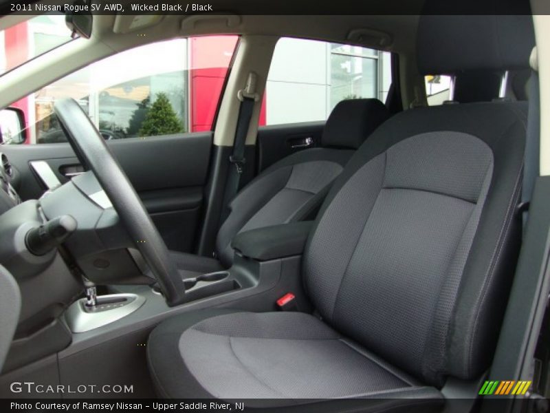 Wicked Black / Black 2011 Nissan Rogue SV AWD