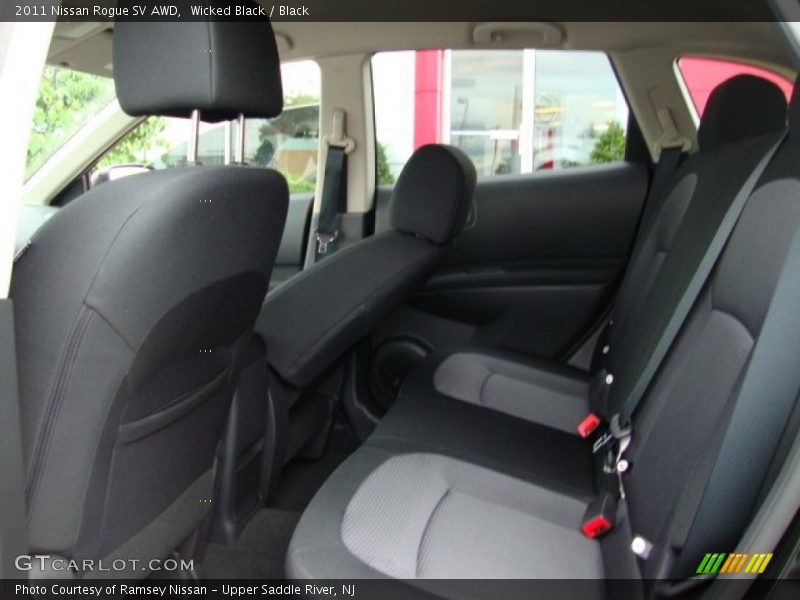Wicked Black / Black 2011 Nissan Rogue SV AWD