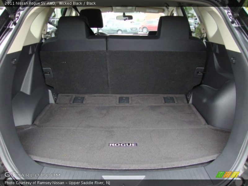 Wicked Black / Black 2011 Nissan Rogue SV AWD