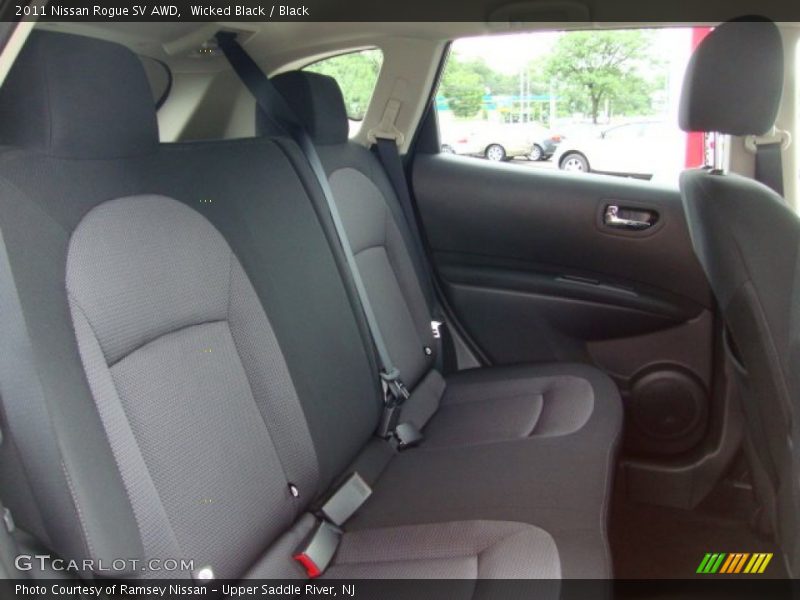 Wicked Black / Black 2011 Nissan Rogue SV AWD