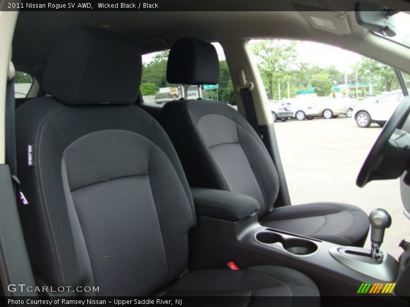 Wicked Black / Black 2011 Nissan Rogue SV AWD