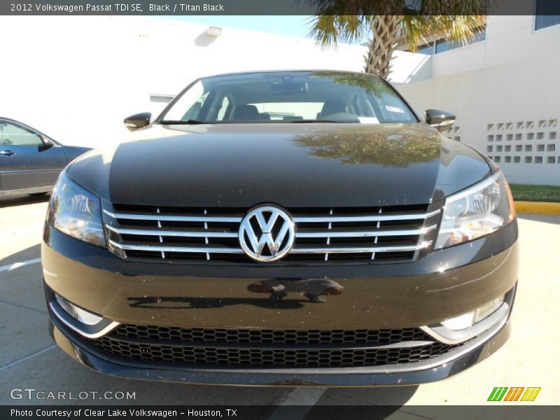 Black / Titan Black 2012 Volkswagen Passat TDI SE