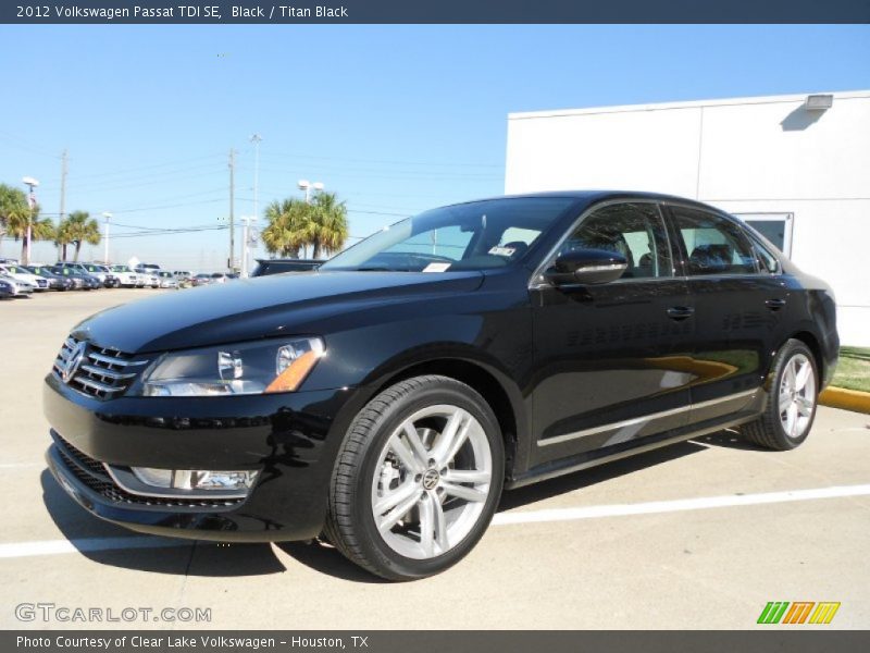 Black / Titan Black 2012 Volkswagen Passat TDI SE