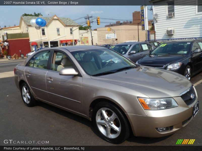 Golden Beige / Beige 2007 Hyundai Sonata SE V6