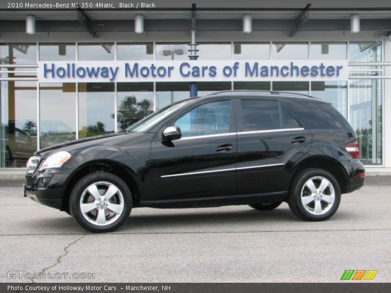 Black / Black 2010 Mercedes-Benz ML 350 4Matic