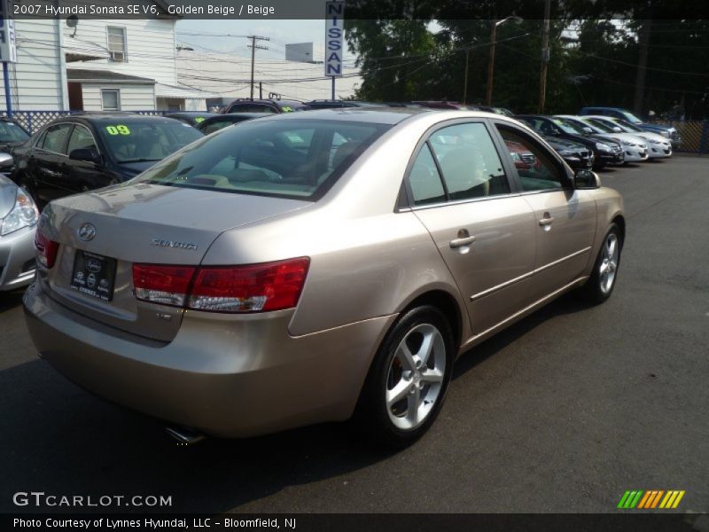 Golden Beige / Beige 2007 Hyundai Sonata SE V6