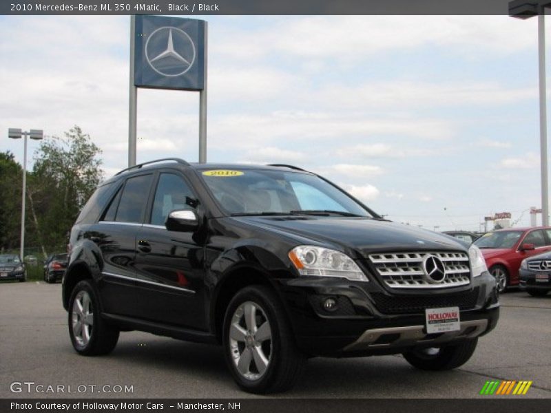 Black / Black 2010 Mercedes-Benz ML 350 4Matic