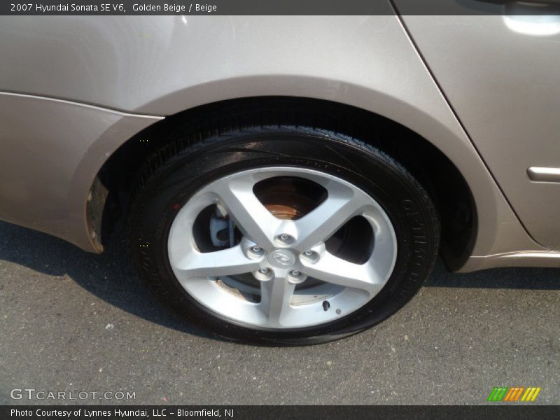 Golden Beige / Beige 2007 Hyundai Sonata SE V6