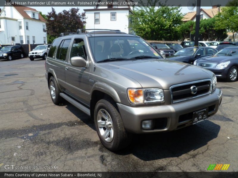 Polished Pewter Metallic / Charcoal 2004 Nissan Pathfinder LE Platinum 4x4