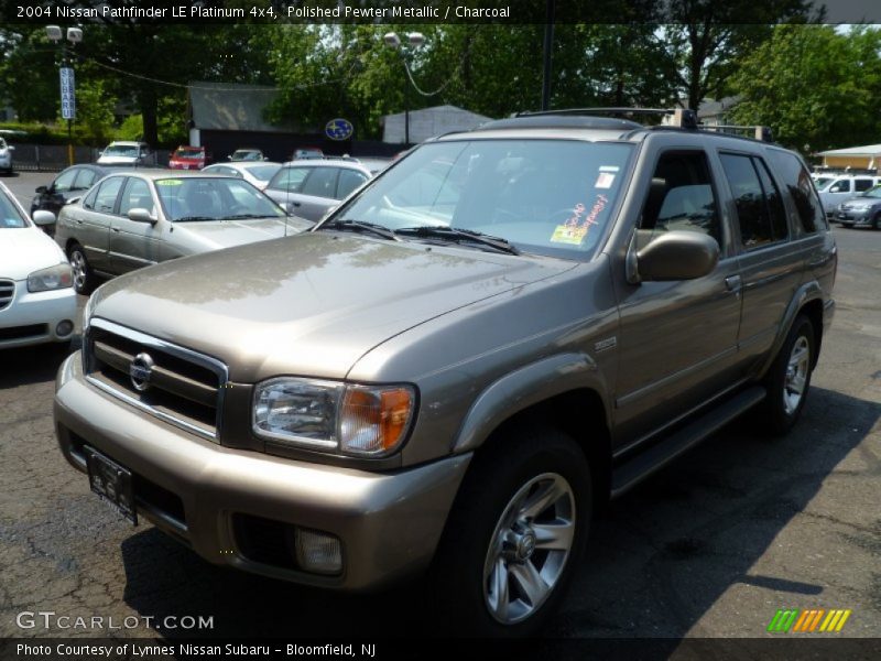 Polished Pewter Metallic / Charcoal 2004 Nissan Pathfinder LE Platinum 4x4