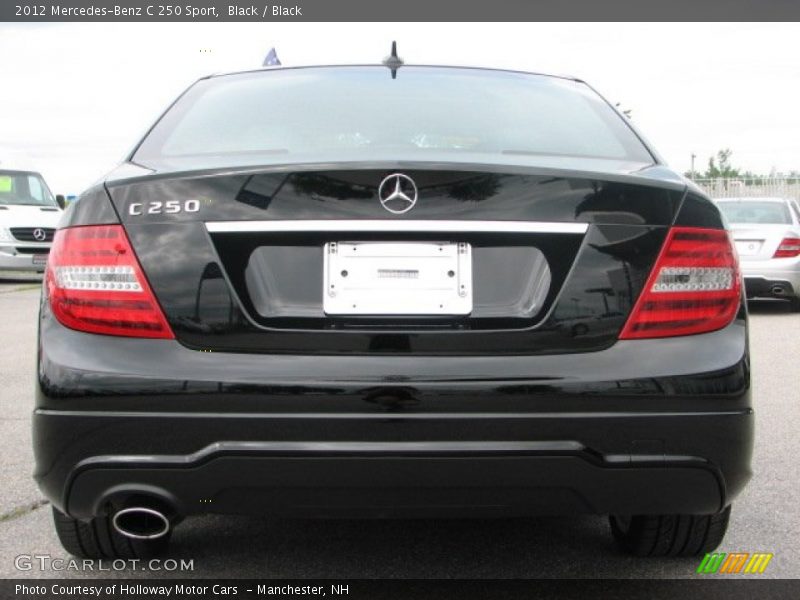 Black / Black 2012 Mercedes-Benz C 250 Sport