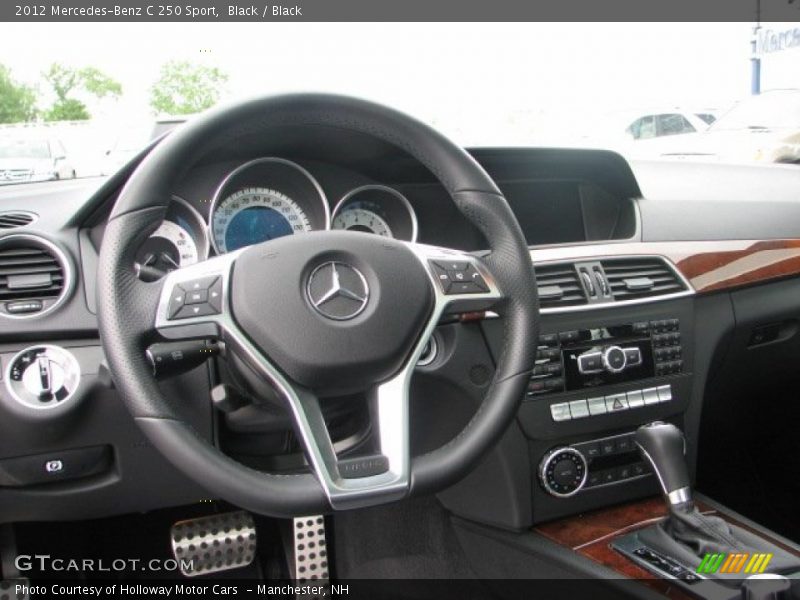 Black / Black 2012 Mercedes-Benz C 250 Sport