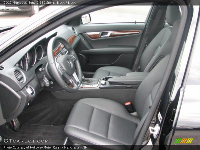 Black / Black 2012 Mercedes-Benz C 250 Sport