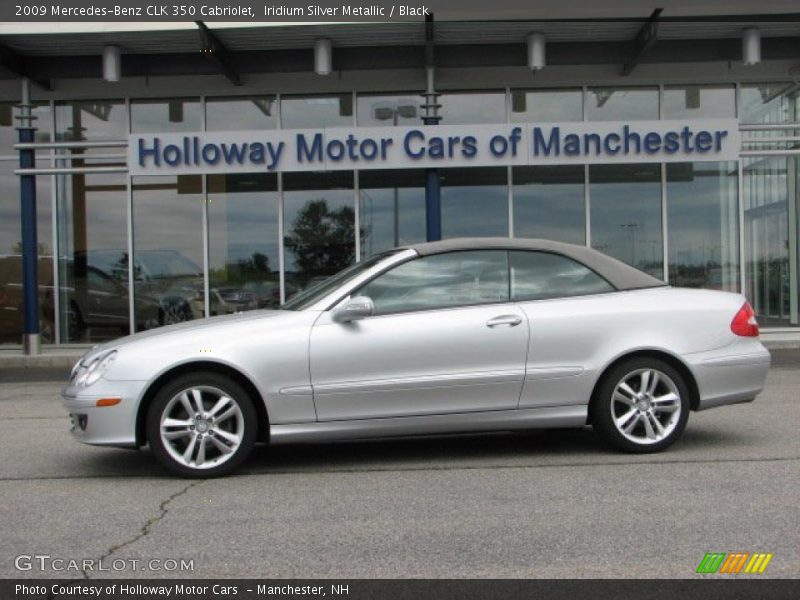 Iridium Silver Metallic / Black 2009 Mercedes-Benz CLK 350 Cabriolet