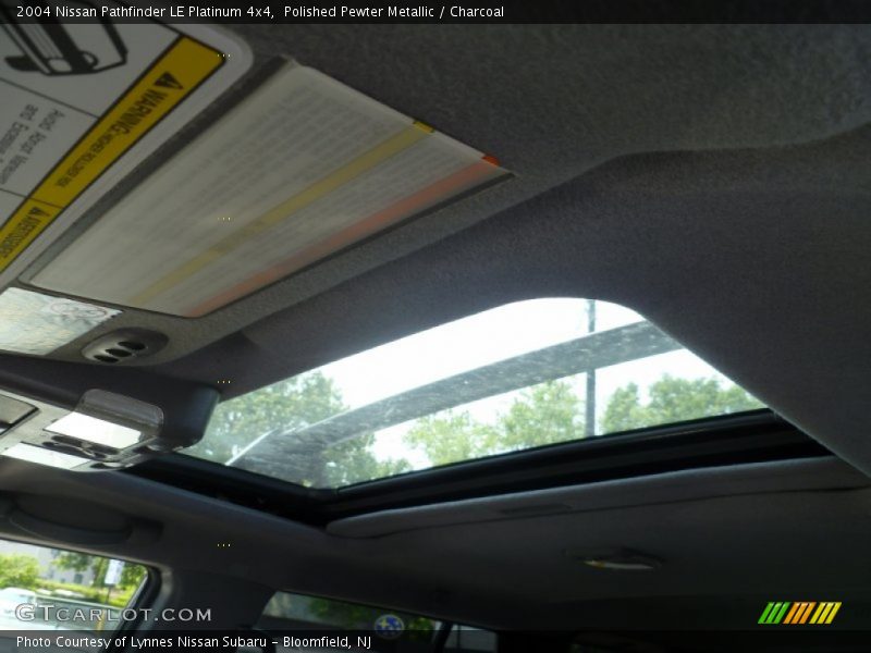 Polished Pewter Metallic / Charcoal 2004 Nissan Pathfinder LE Platinum 4x4