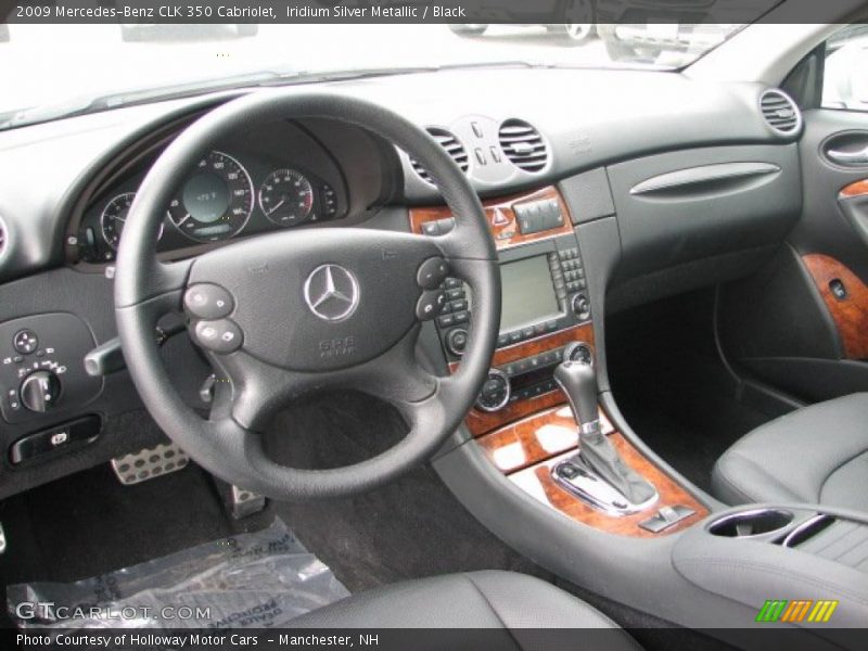 Iridium Silver Metallic / Black 2009 Mercedes-Benz CLK 350 Cabriolet