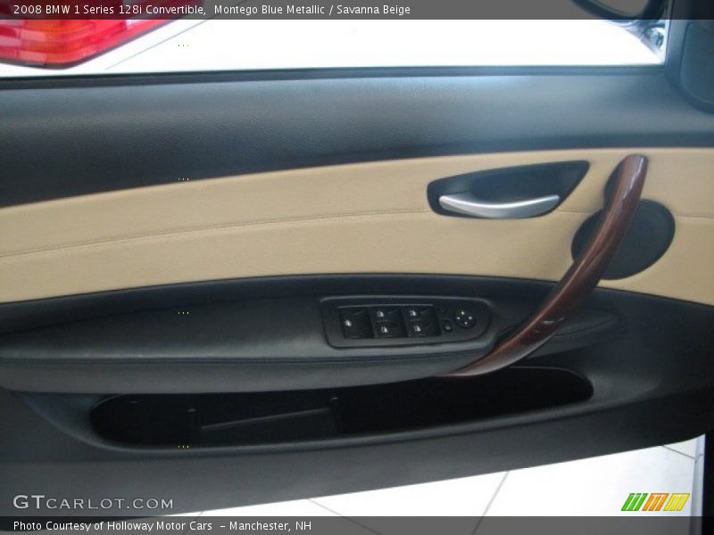 Montego Blue Metallic / Savanna Beige 2008 BMW 1 Series 128i Convertible