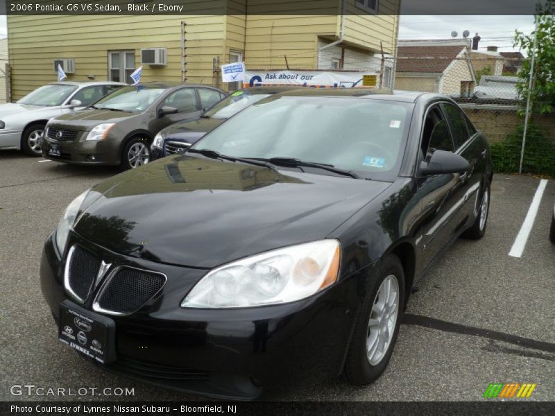 Black / Ebony 2006 Pontiac G6 V6 Sedan