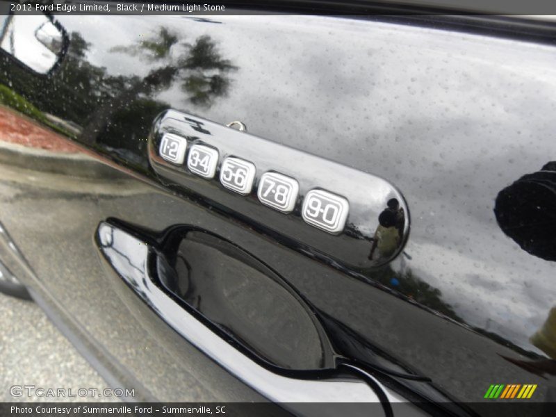 Black / Medium Light Stone 2012 Ford Edge Limited